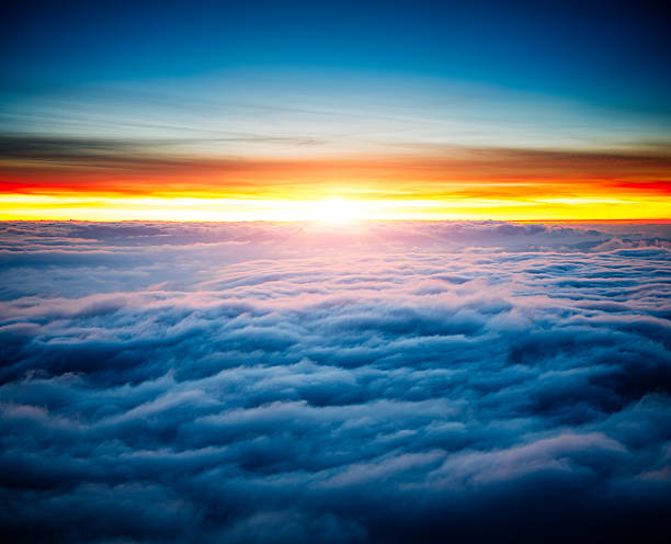 Majestic Sunrise Above the Clouds.